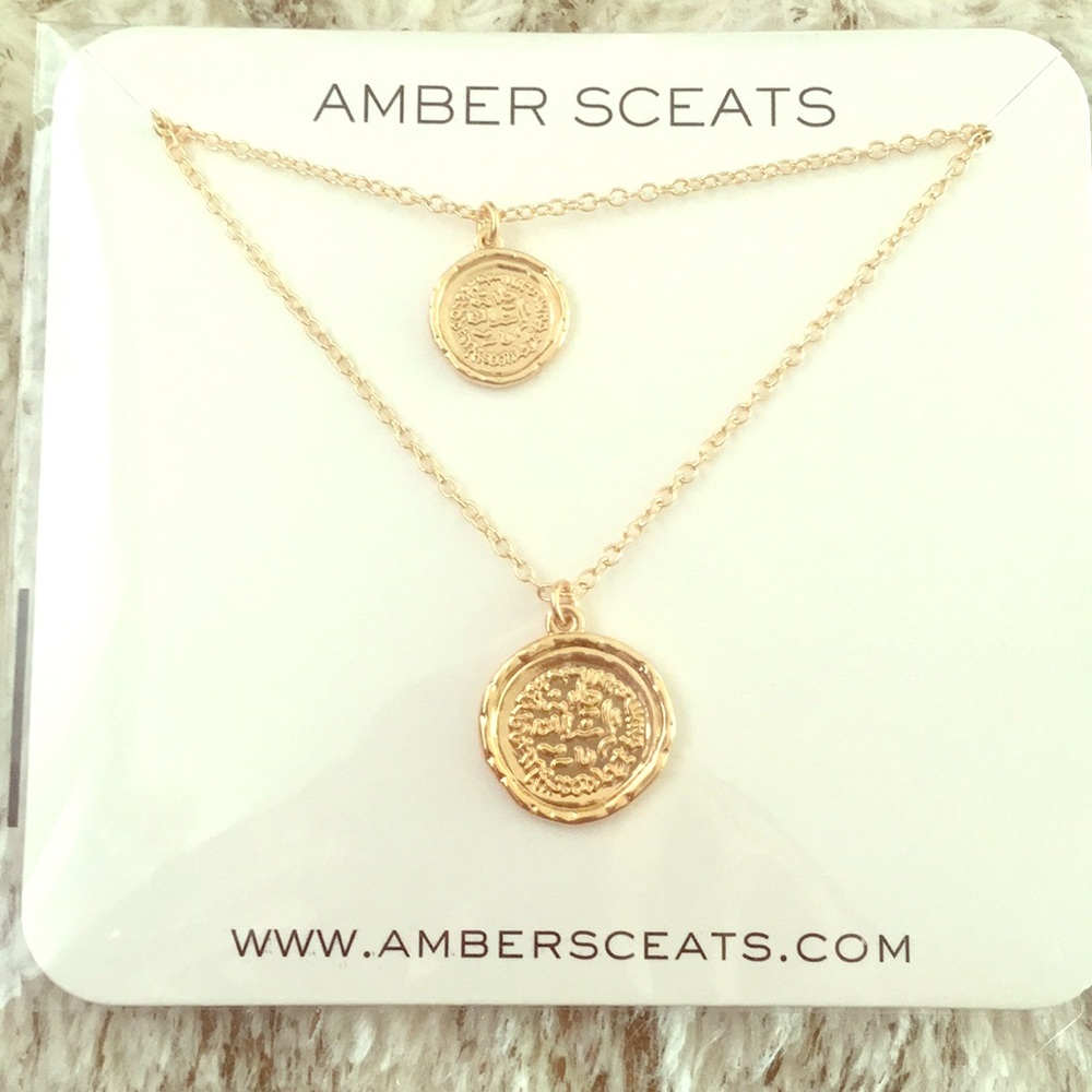 Amber Sceats Double Coin Necklace